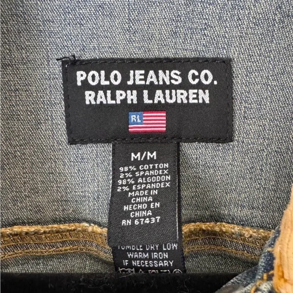 Polo Jeans Ralph Lauren Denim Jacket Size M - Picture 4 of 6